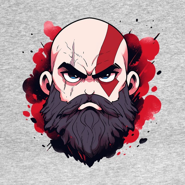 cute kratos by piratesnow